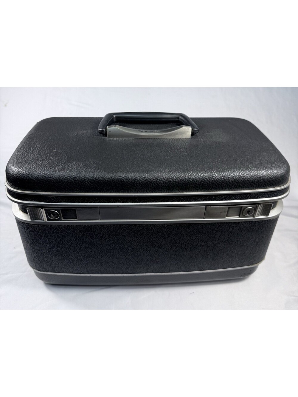 VTG 50s 60s Samsonite Silhouette Shwayder Bros Inc Denver Train Case Oxford Blue